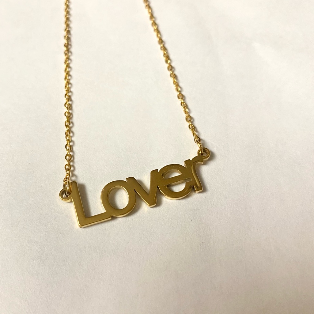 Evryjewels Gold “Lover” Necklace